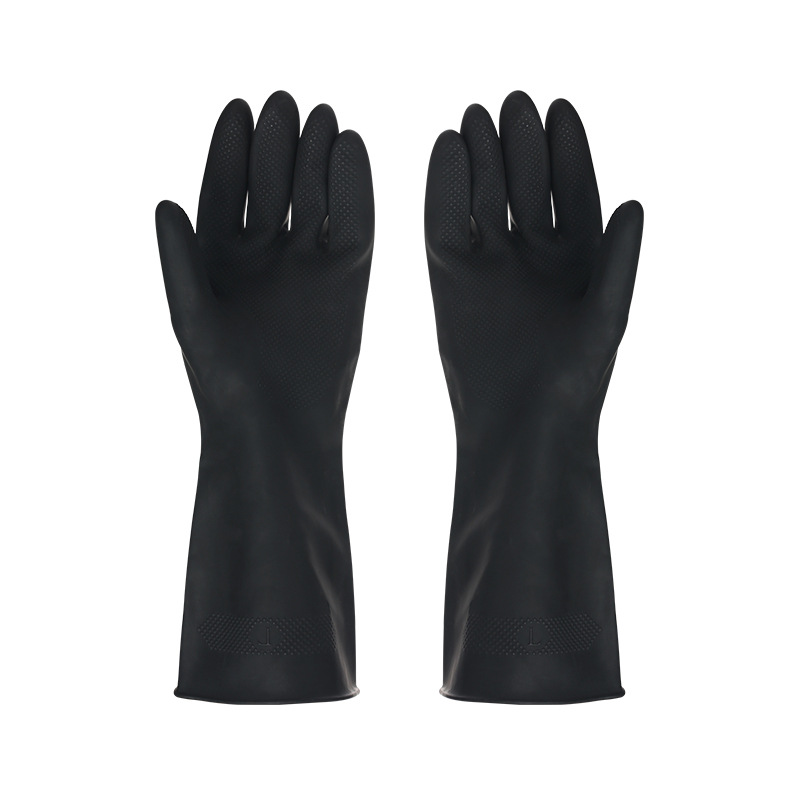 Dish Glove Rubber - 1 Pasang Sarung Tangan Hitam Sarung