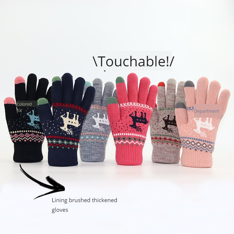 Wool Glove Lined - Sarung Tangan Rajut Wol Tanpa Jari