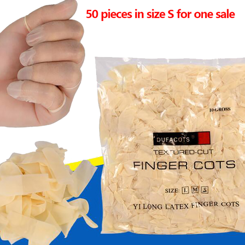 Latex Disposable Glove - Baru 50 Buah/Pak Sarung Jari Lateks