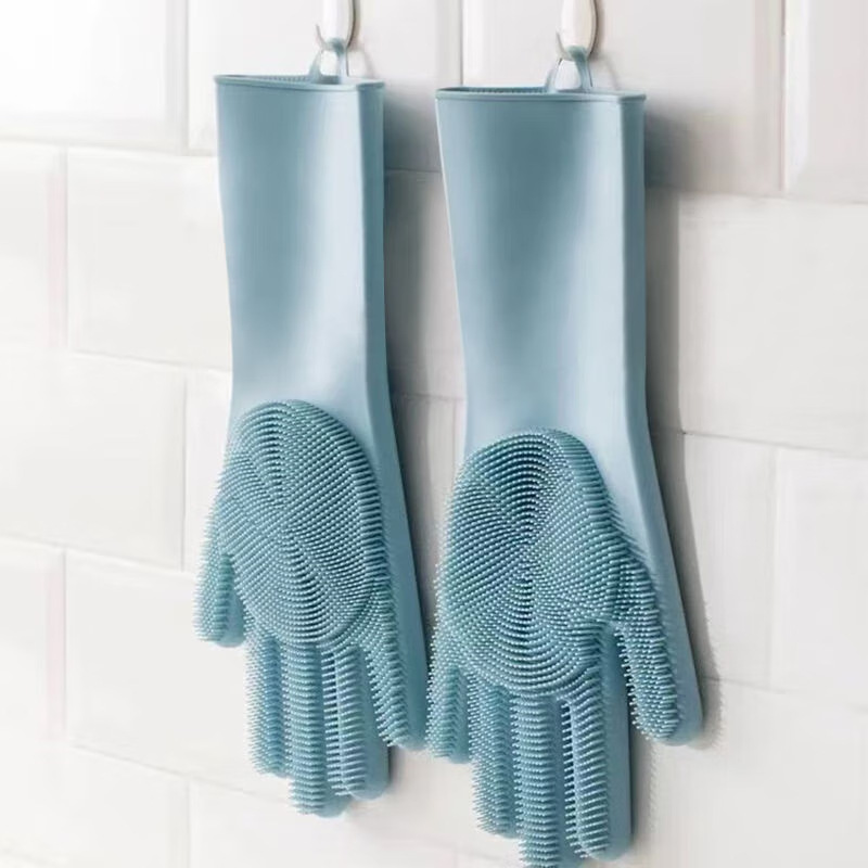 Dish Glove Rubber - Sarung Tangan Cuci Piring Silikon, Sarung