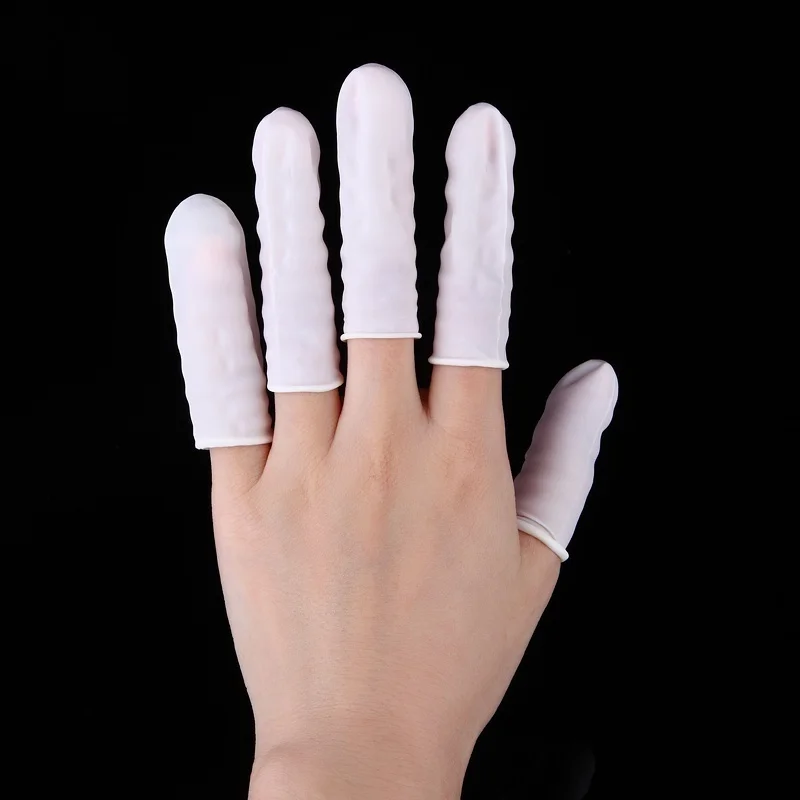 Latex Disposable Glove - 100 Buah Sarung Jari Lateks Sekali