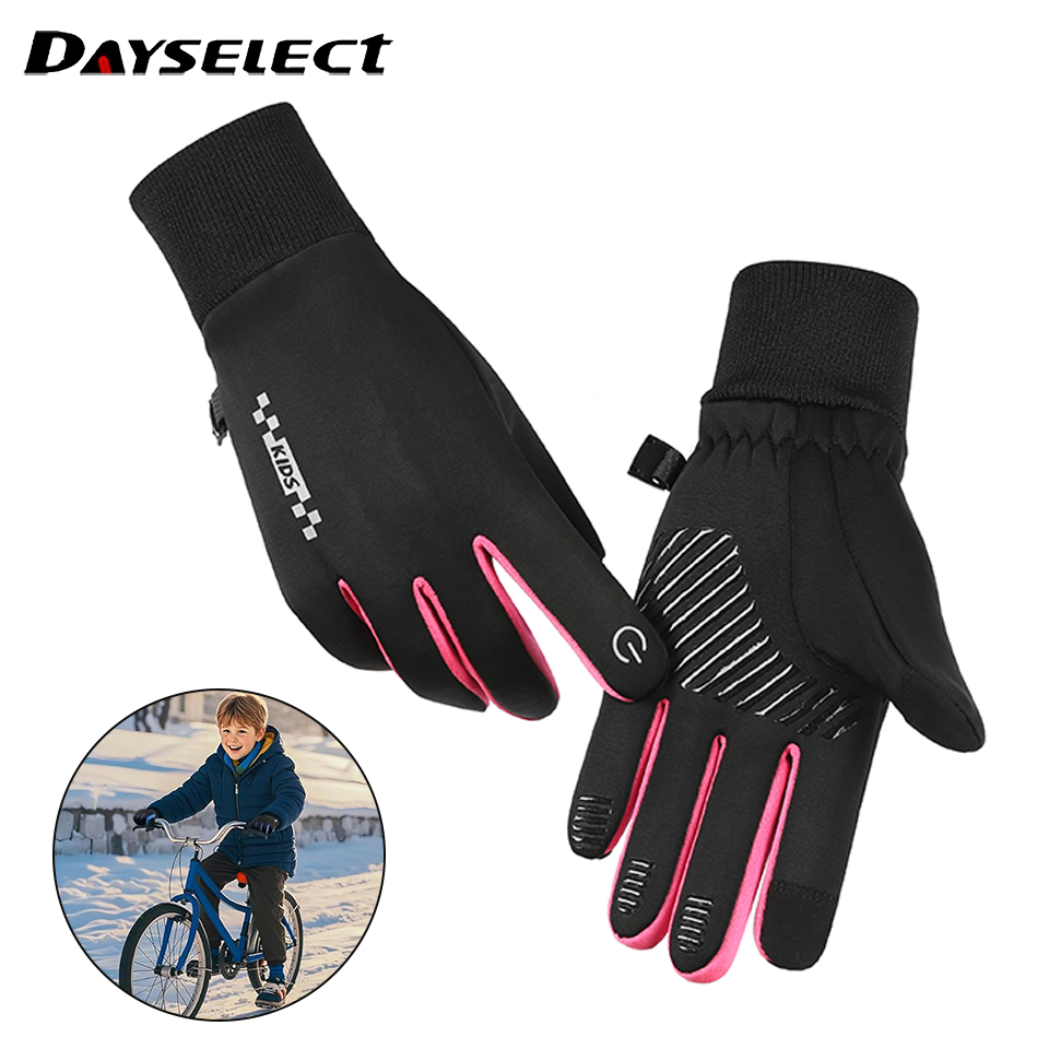 Ski Glove Waterproof - Sarung tangan berkendara anak-anak, empuk hangat