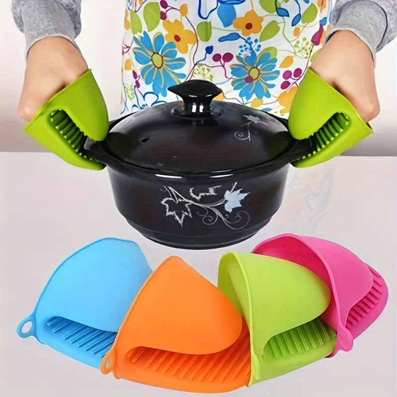 Oven Mitt Silicone - 2 Buah Sarung Tangan Tempat Panci