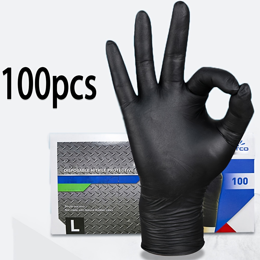 Nitrile Mechanic Glove - Sarung Tangan Nitril Hitam Sekali Pakai,