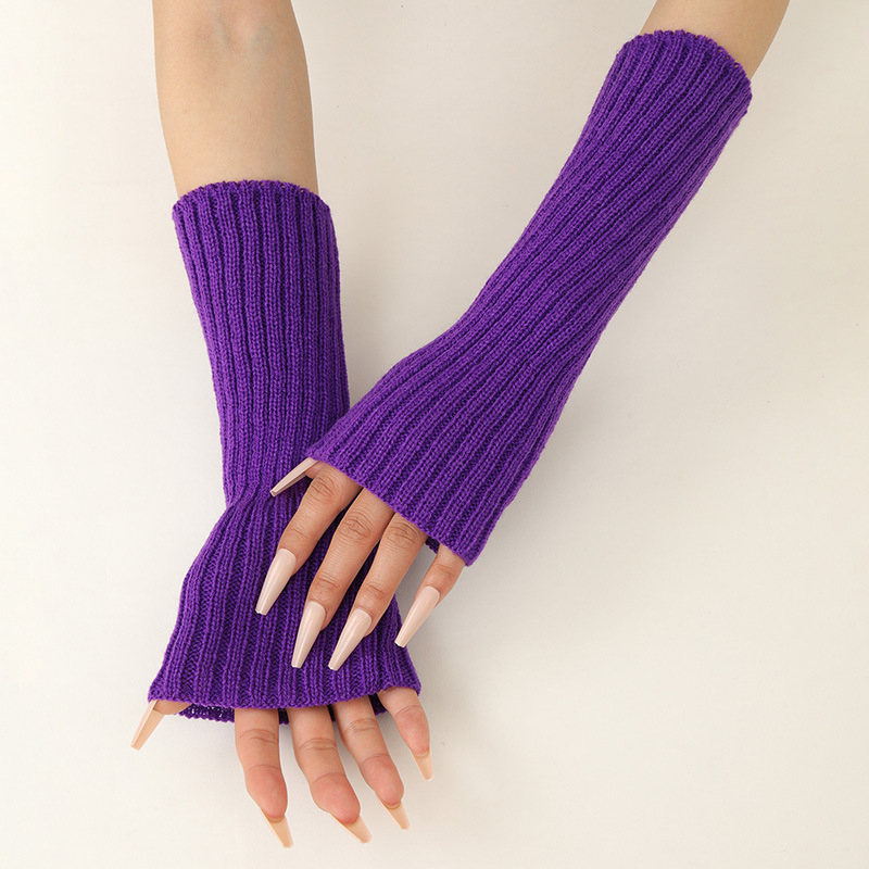 Fingerless Glove Knit - Sarung tangan tanpa jari panjang kasual