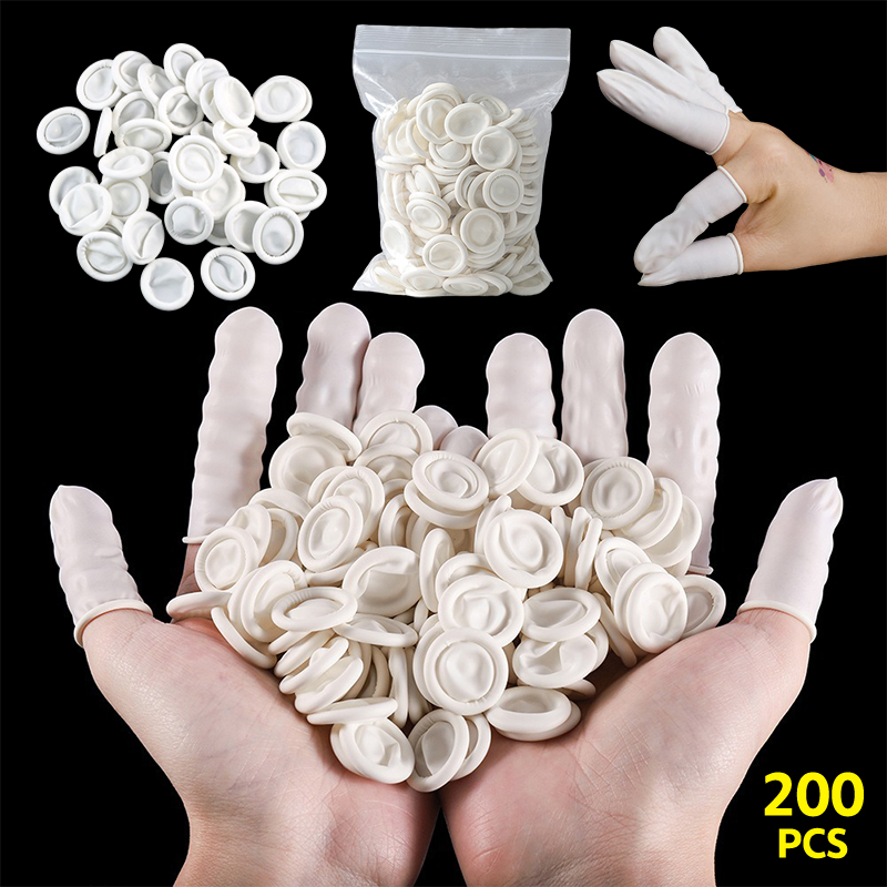 Latex Disposable Glove - 200 buah/tas sarung tangan pelindung jari