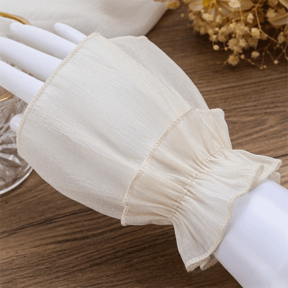 Fingerless Glove Knit - Manset Lipit Berkerut Dapat Dilepas Aksesori