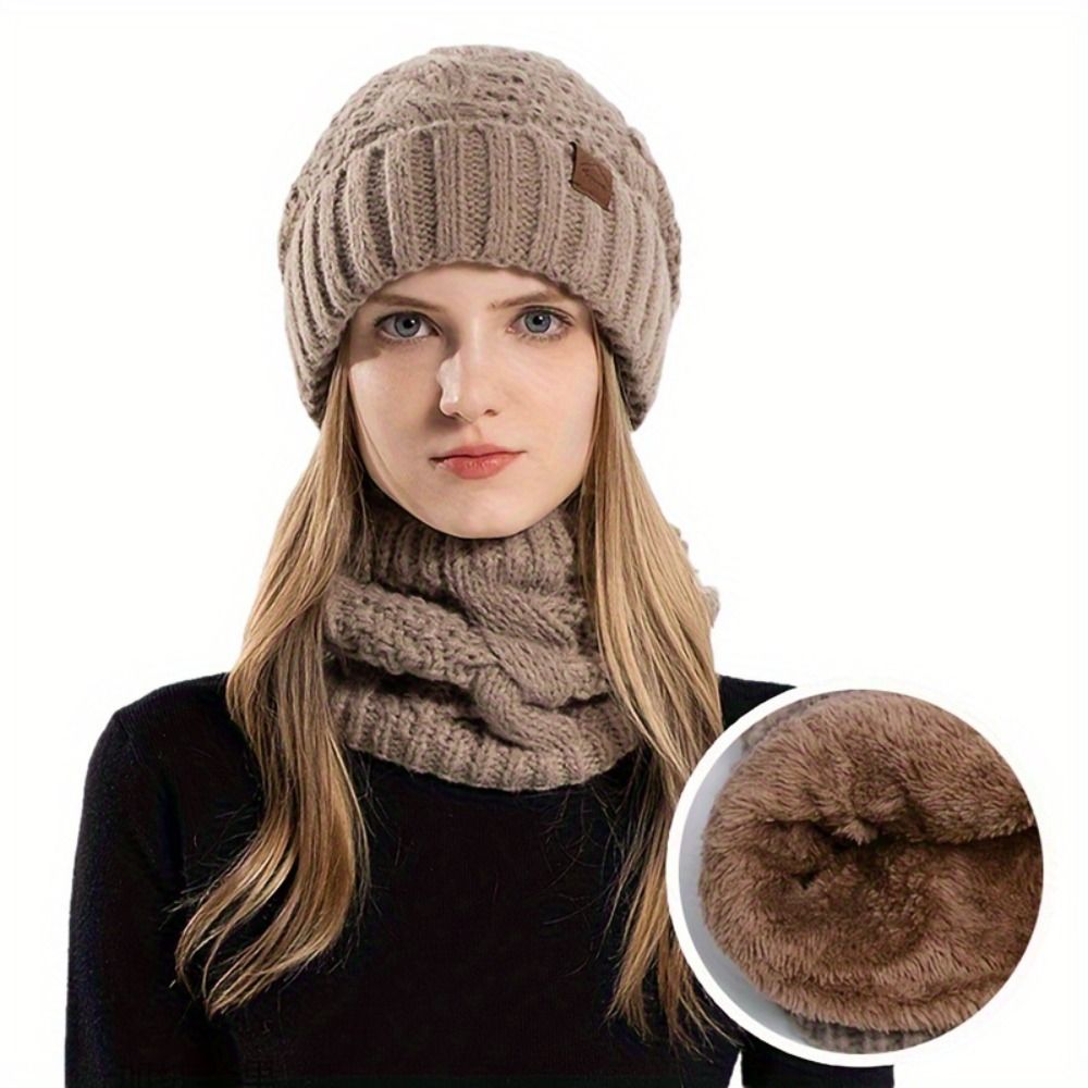Set Topi Beanie Musim Dingin L - Wool Glove Lined ulasan dan harga