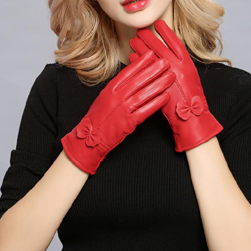 Wanita Kulit Asli Musim Dingin - Wool Glove Lined ulasan dan harga