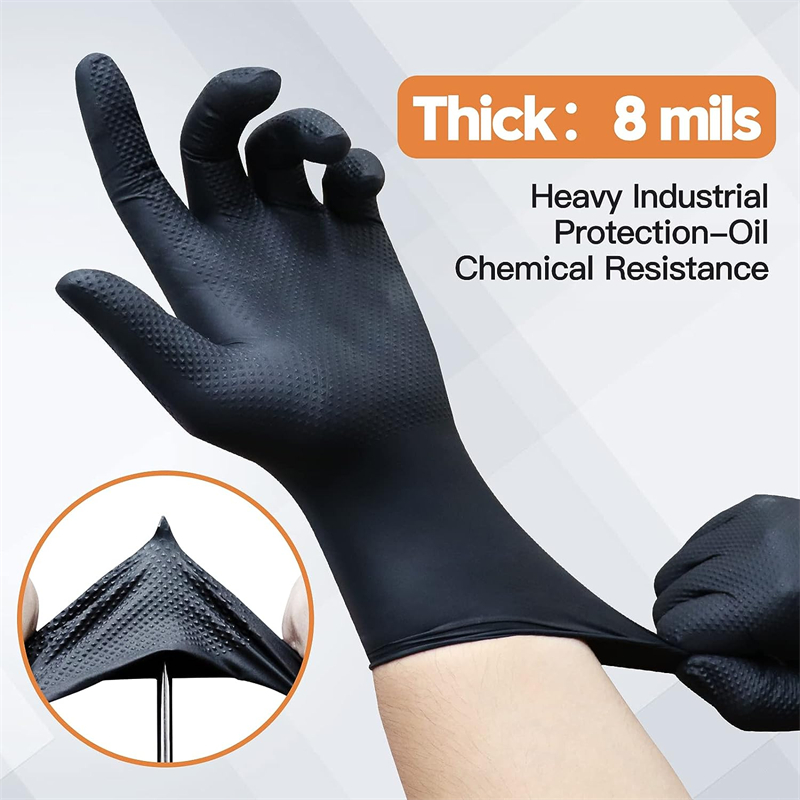 Sarung tangan nitril hitam sek - Nitrile Mechanic Glove ulasan dan harga
