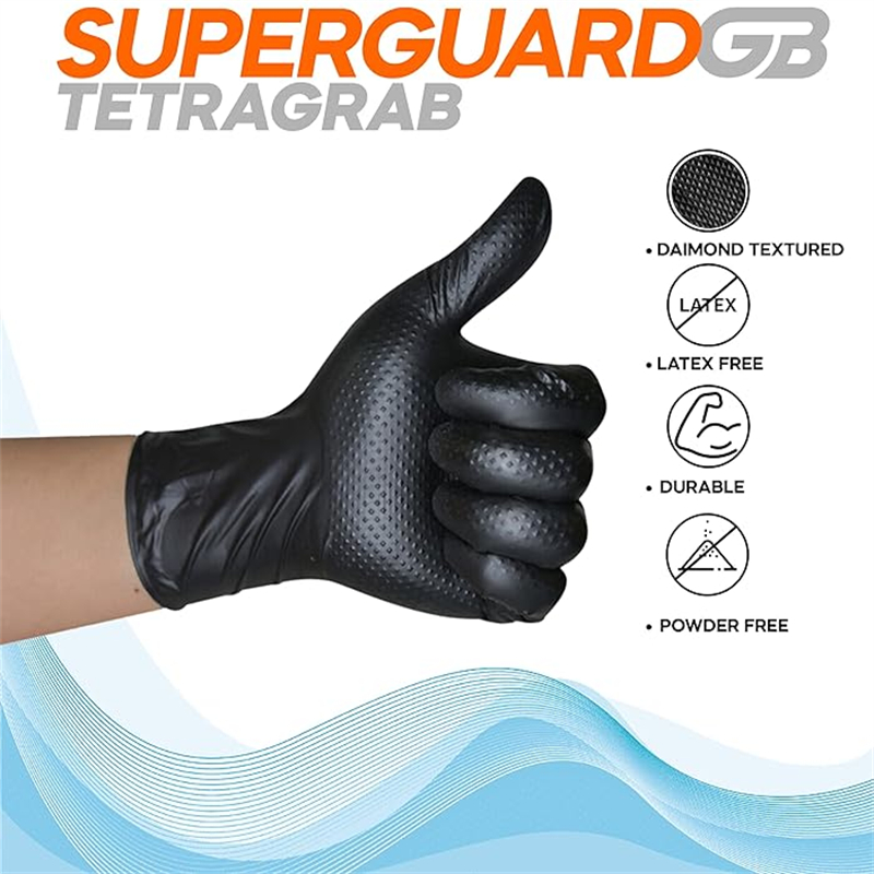 Sarung tangan nitril hitam sek - Nitrile Mechanic Glove ulasan dan harga