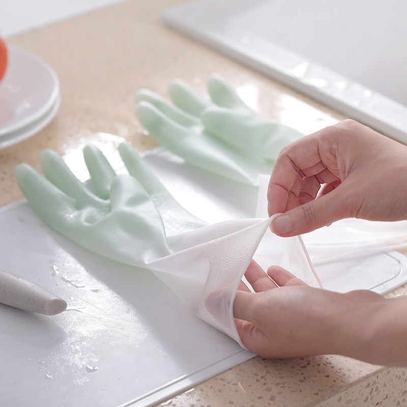 Sarung Tangan Cuci Piring PVC  - Dish Glove Rubber ulasan dan harga