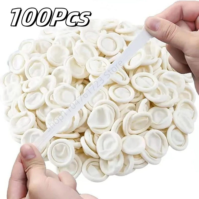 100 Buah Sarung Jari Sekali Pa - Latex Disposable Glove ulasan dan harga