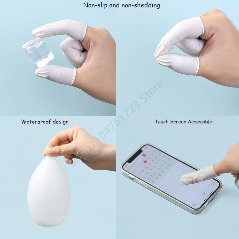 100 Buah Sarung Jari Sekali Pa - Latex Disposable Glove ulasan dan harga