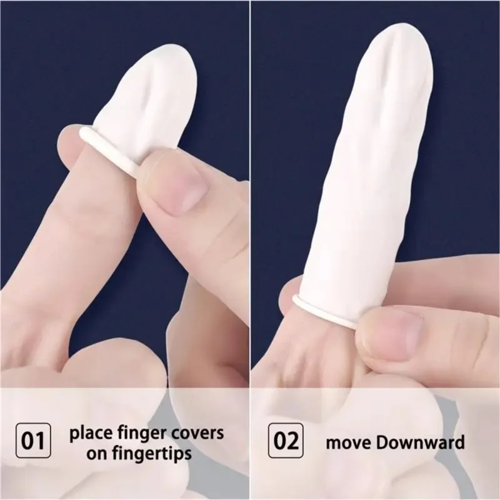20 Buah/100 Buah Sarung Jari K - Latex Disposable Glove ulasan dan harga