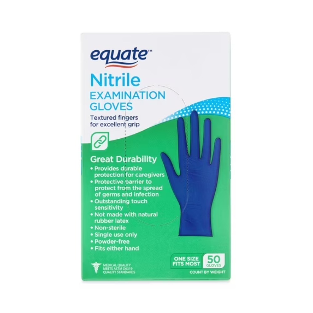 Sarung Tangan Nitril Equate, U - Exam Glove Nitrile ulasan dan harga