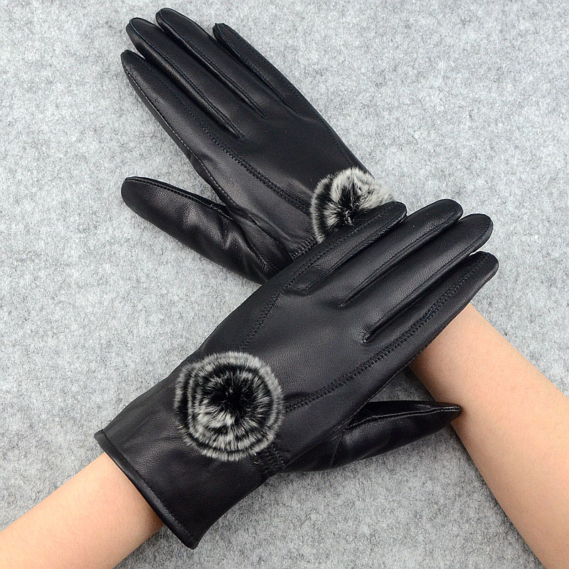 Wanita Kulit Asli Sarung Tanga - Wool Glove Lined ulasan dan harga