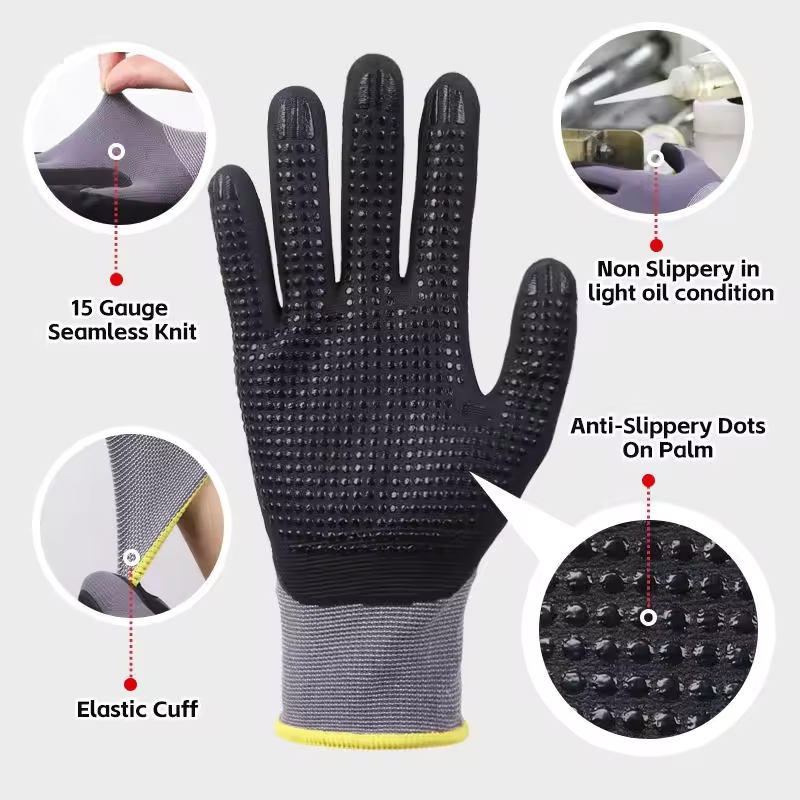 Sarung Tangan Kerja Mikro-Foam - Nitrile Mechanic Glove ulasan dan harga