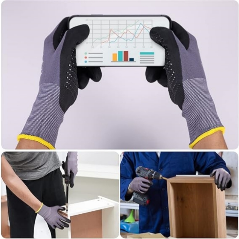 Sarung Tangan Kerja Mikro-Foam - Nitrile Mechanic Glove ulasan dan harga