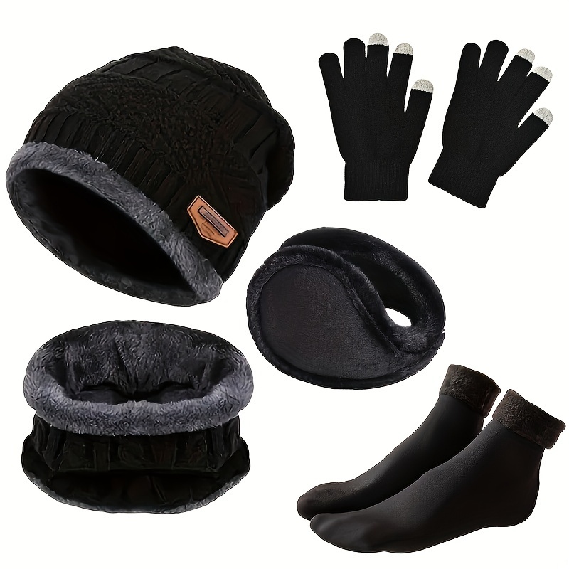 Topi musim dingin pria, syal m - Winter Glove Insulated ulasan dan harga