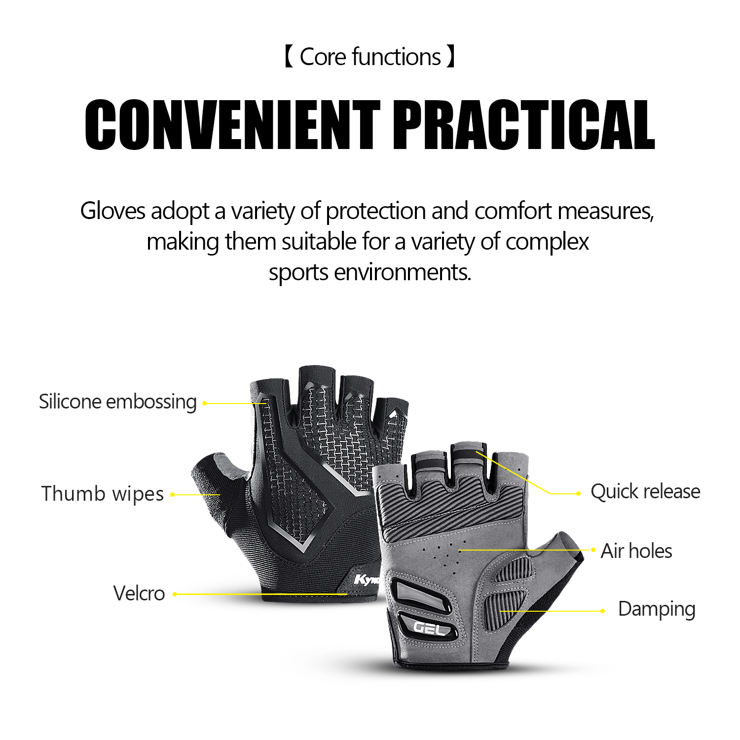 Sarung tangan sepeda Anti seli - Cycling Glove Padded ulasan dan harga